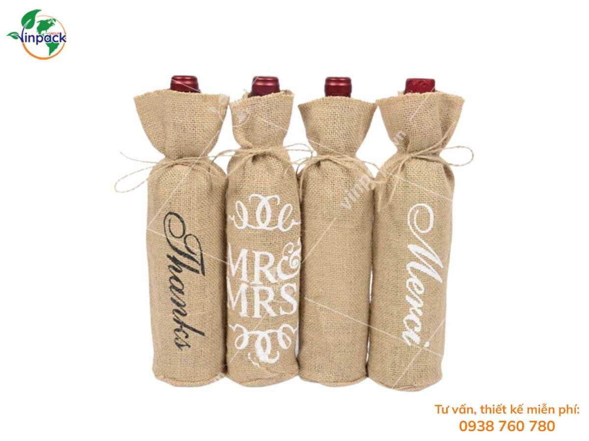 Jute wine bag