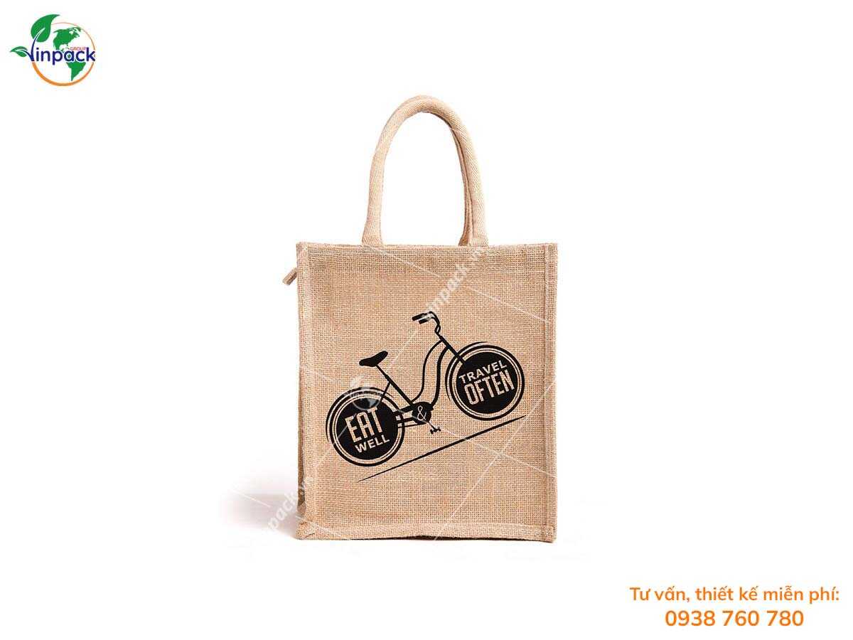 Decorative jute bag