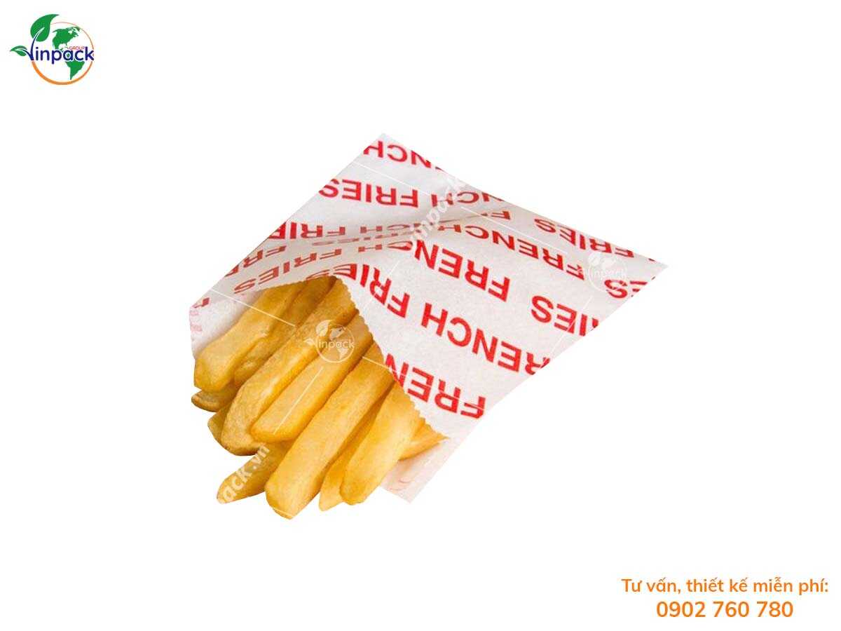 French fries paper bag