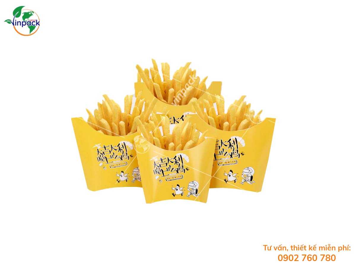 French fries paper bag