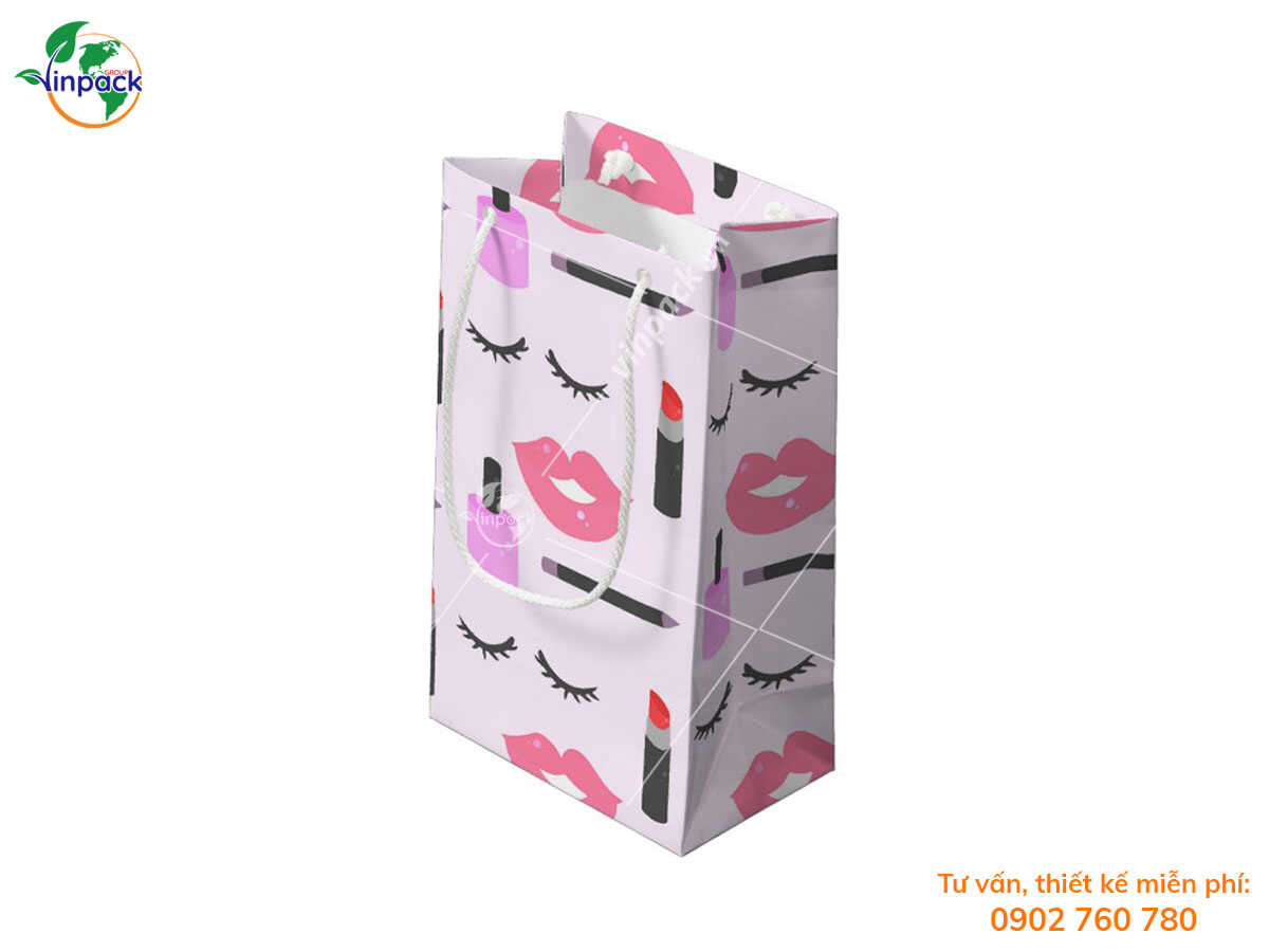 Lipstick paper bag