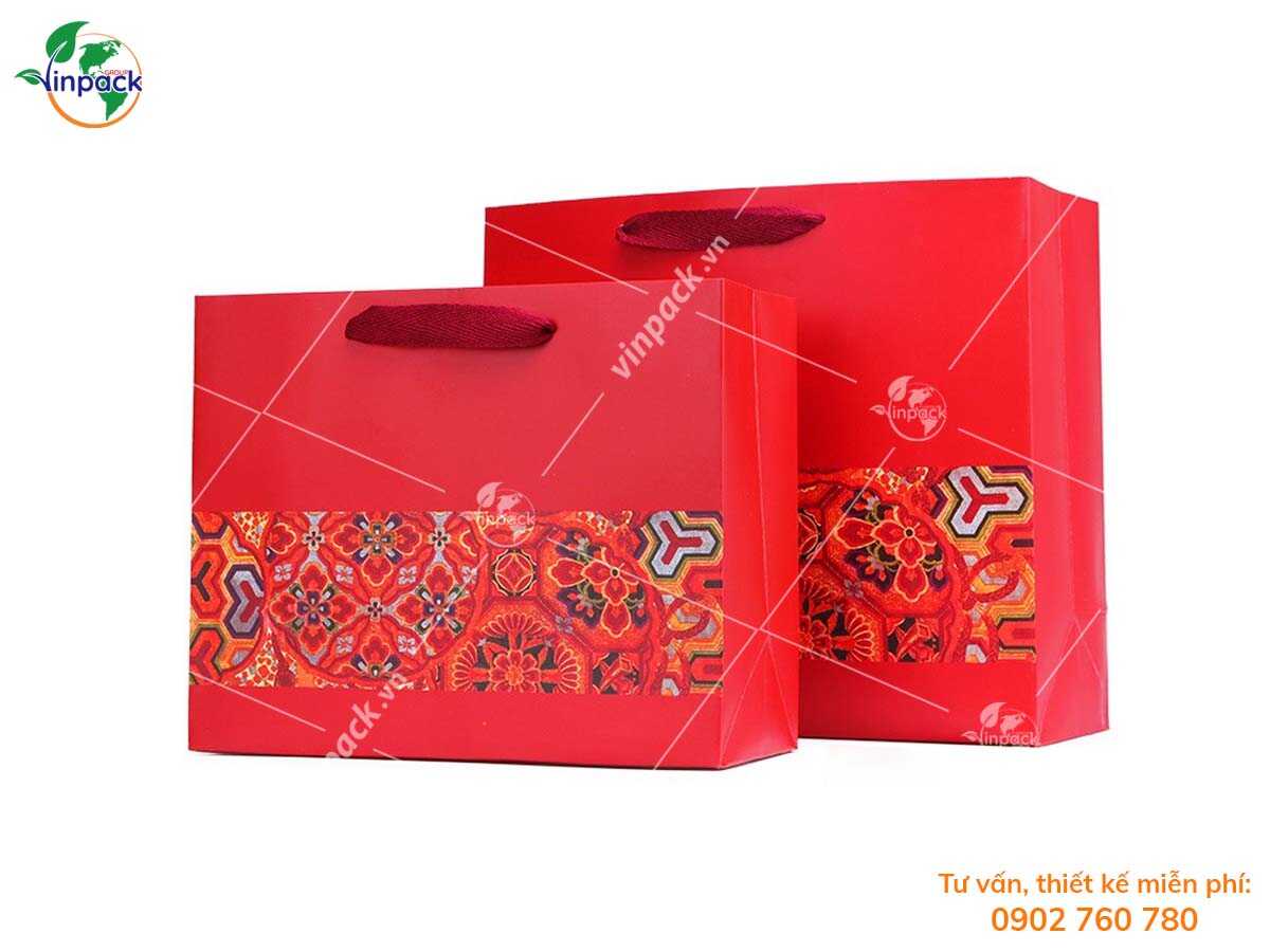 New year gift paper bags