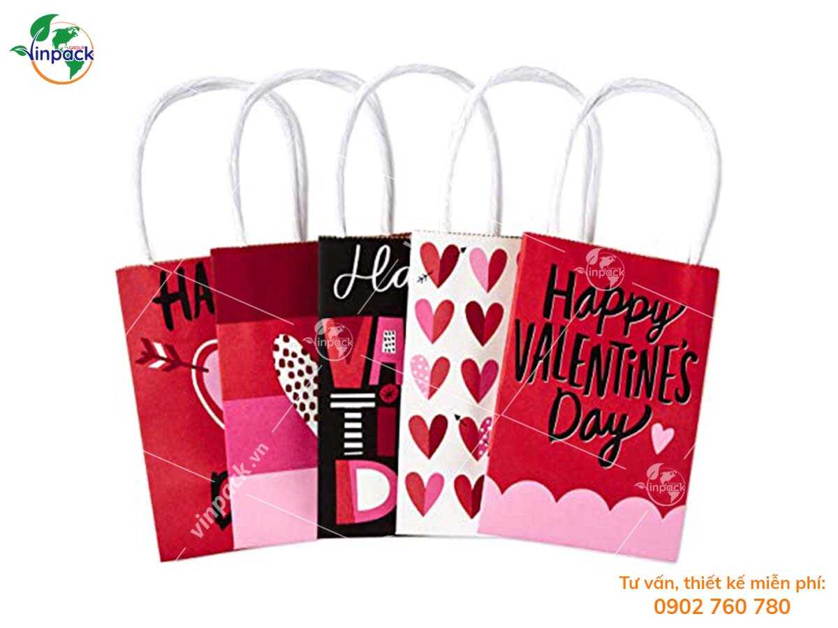 Túi giấy đựng quà valentine