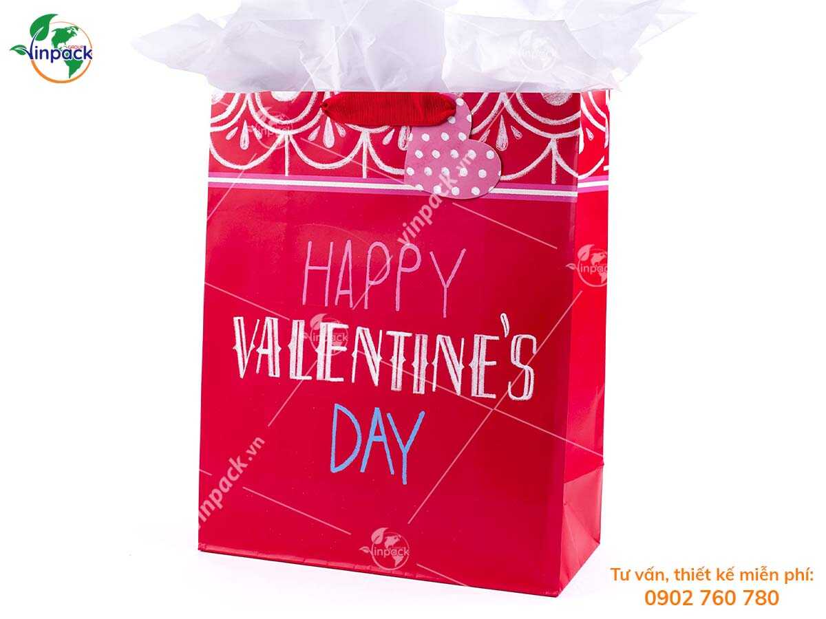 Túi giấy đựng quà valentine