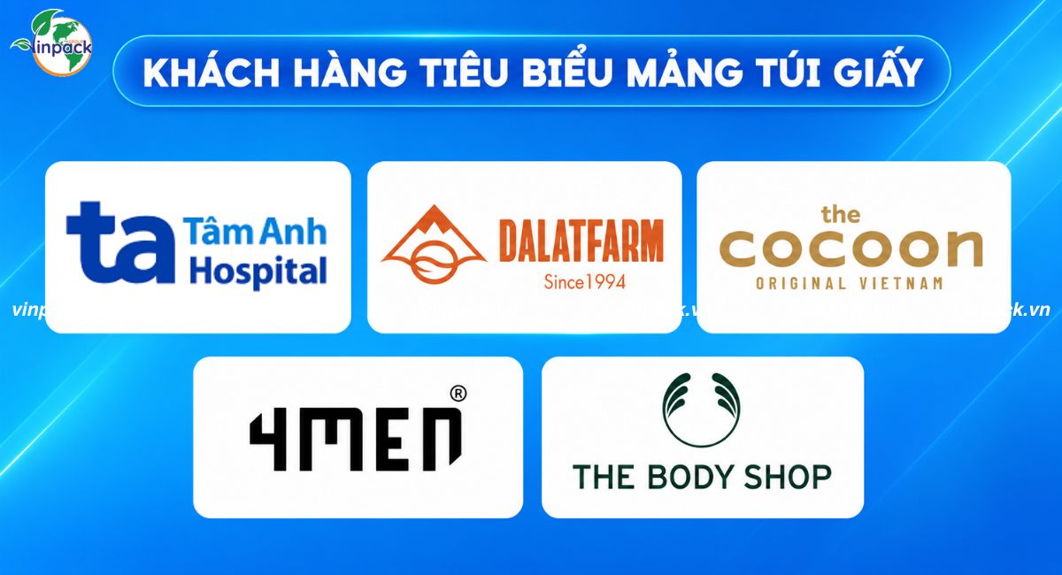 Các khách hàng tiêu biểu của túi giấy