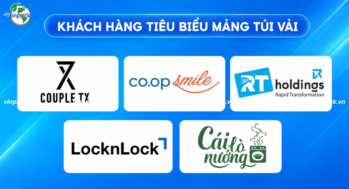 Khách hàng tiêu biểu của túi vải