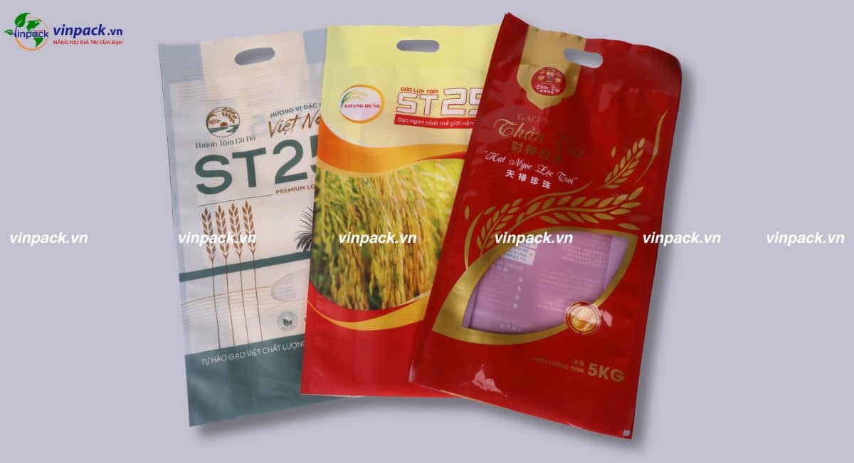 Bao bì đựng gạo nhiều kích thước khác nhau
