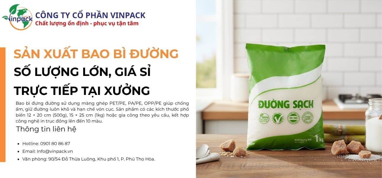 bao bì đựng đường