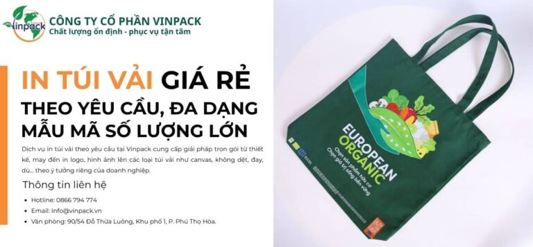 Dịch vụ in túi vải theo yêu cầu