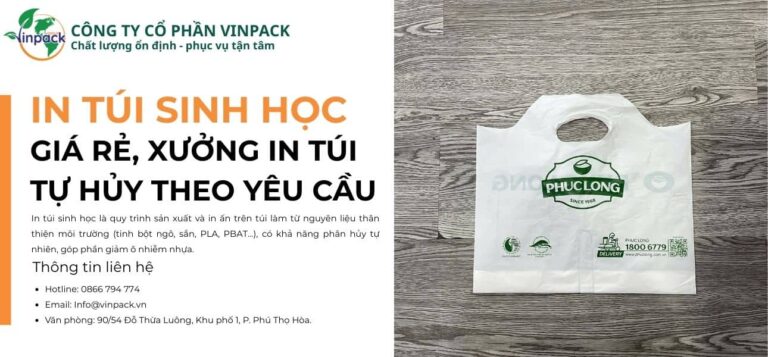 Dịch vụ in túi sinh học thiết kế miễn phí