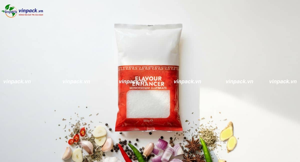 Túi bao bì bột ngọt hàn lưng giữa chắc chắn