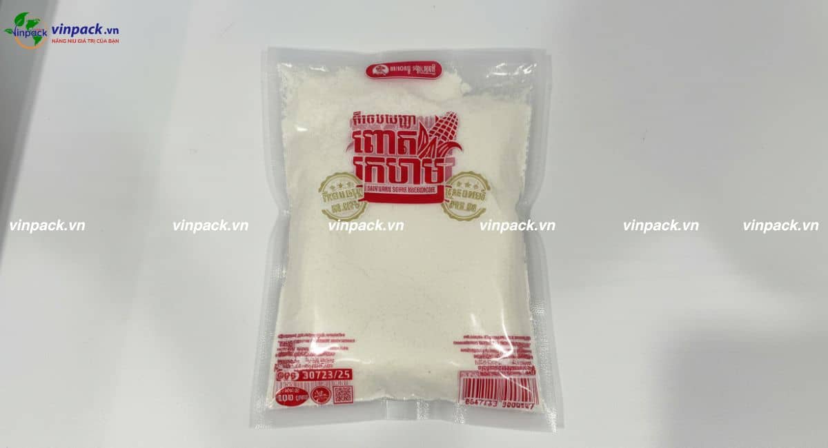 Mẫu bao bì bột ngọt chống ẩm cho thực phẩm