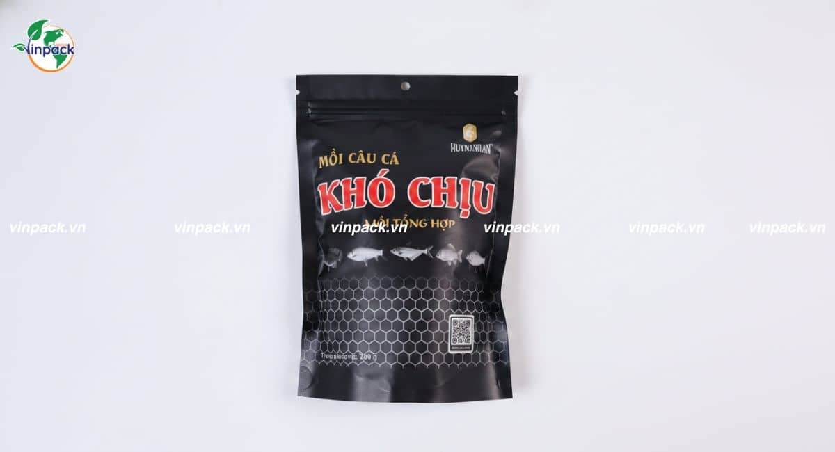 Bao bì đựng mồi câu cá in ấn đẹp
