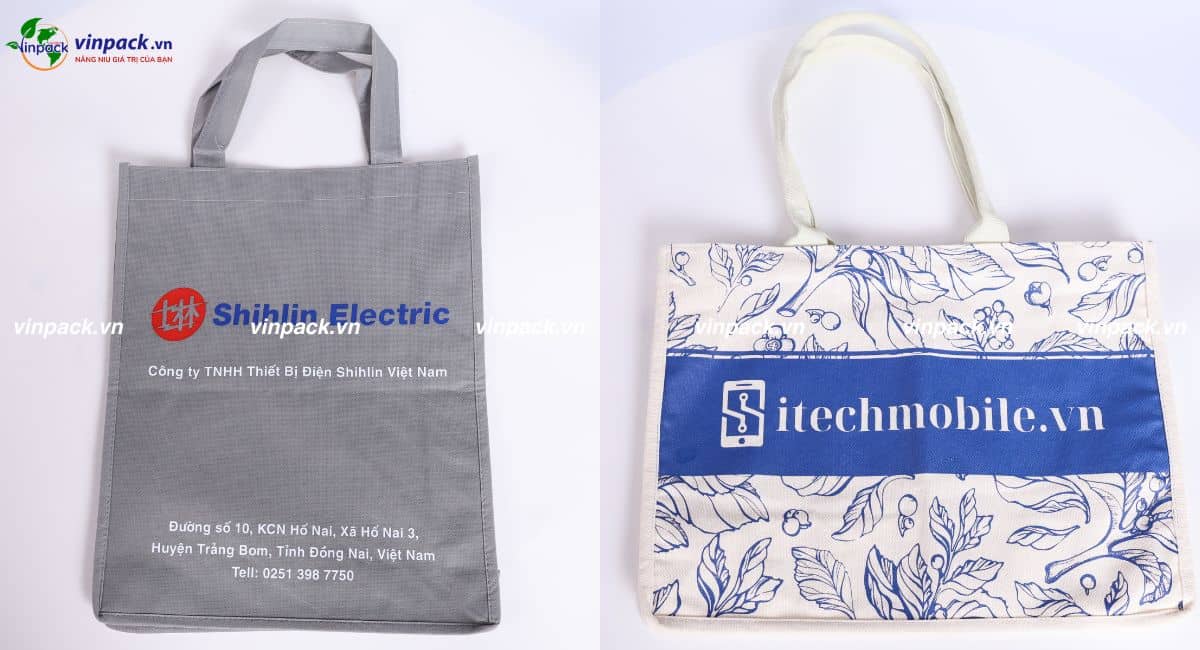 Mẫu in túi vải quà cho doanh nghiệp