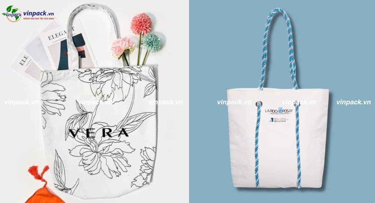 Mẫu in túi vải shop thời trang mỹ phẩm