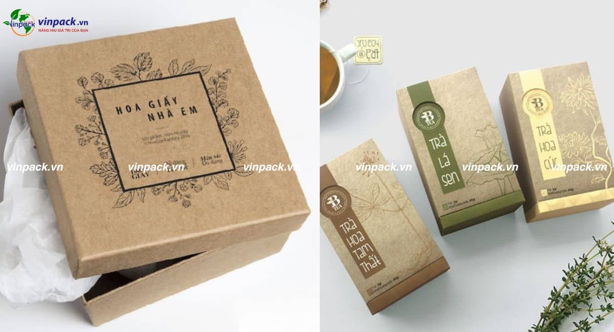 Mẫu thiết kế hộp giấy Kraft
