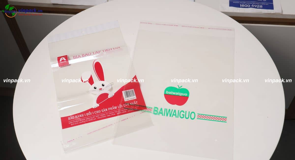 Mẫu túi bóng kính OPP in logo đẹp