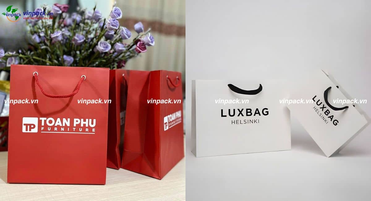 Mẫu túi giấy Couche tại Vinpack