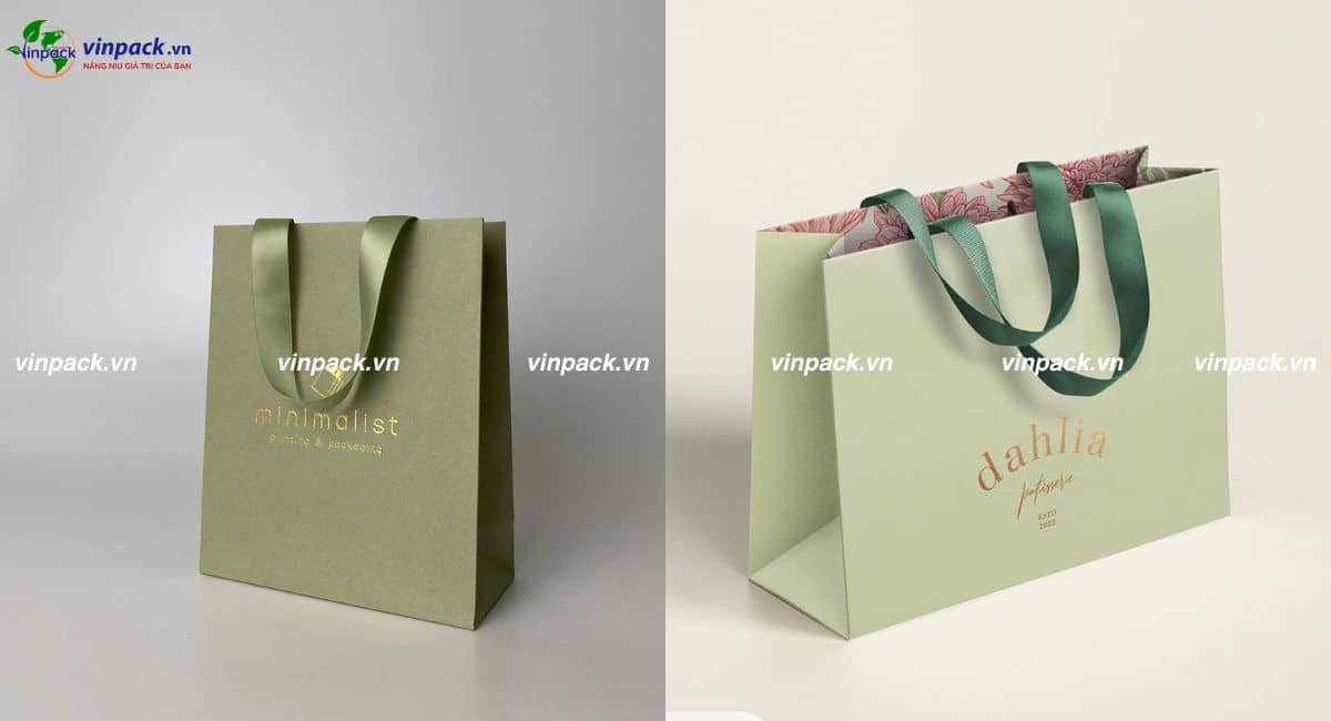 Mẫu túi giấy mỹ thuật