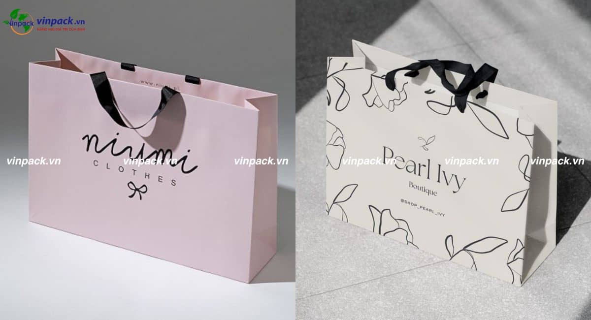 Mẫu túi giấy shop quần áo