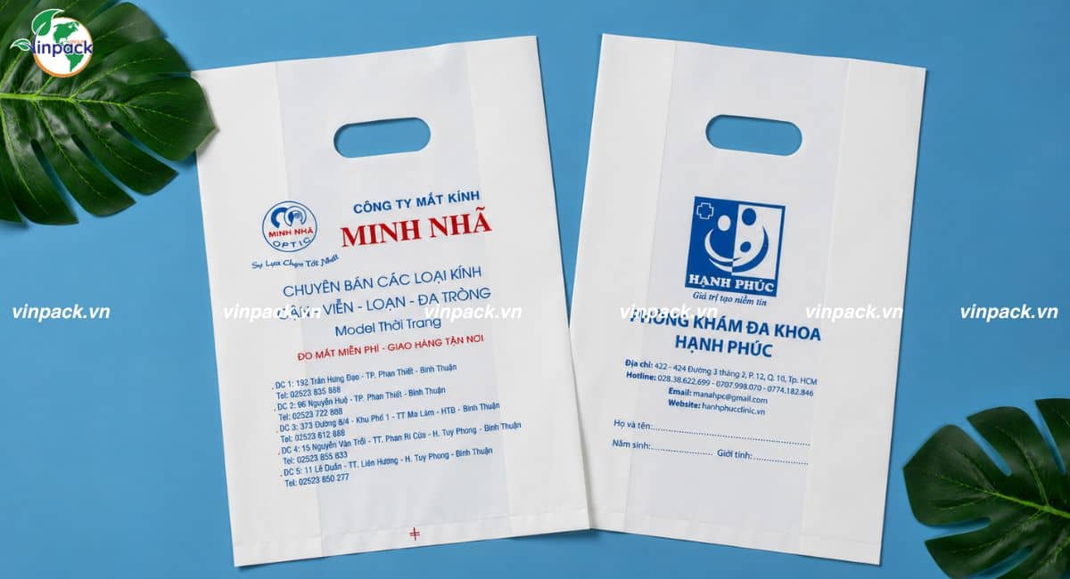 Mẫu túi hột xoài HD in theo yêu cầu cho phòng khám