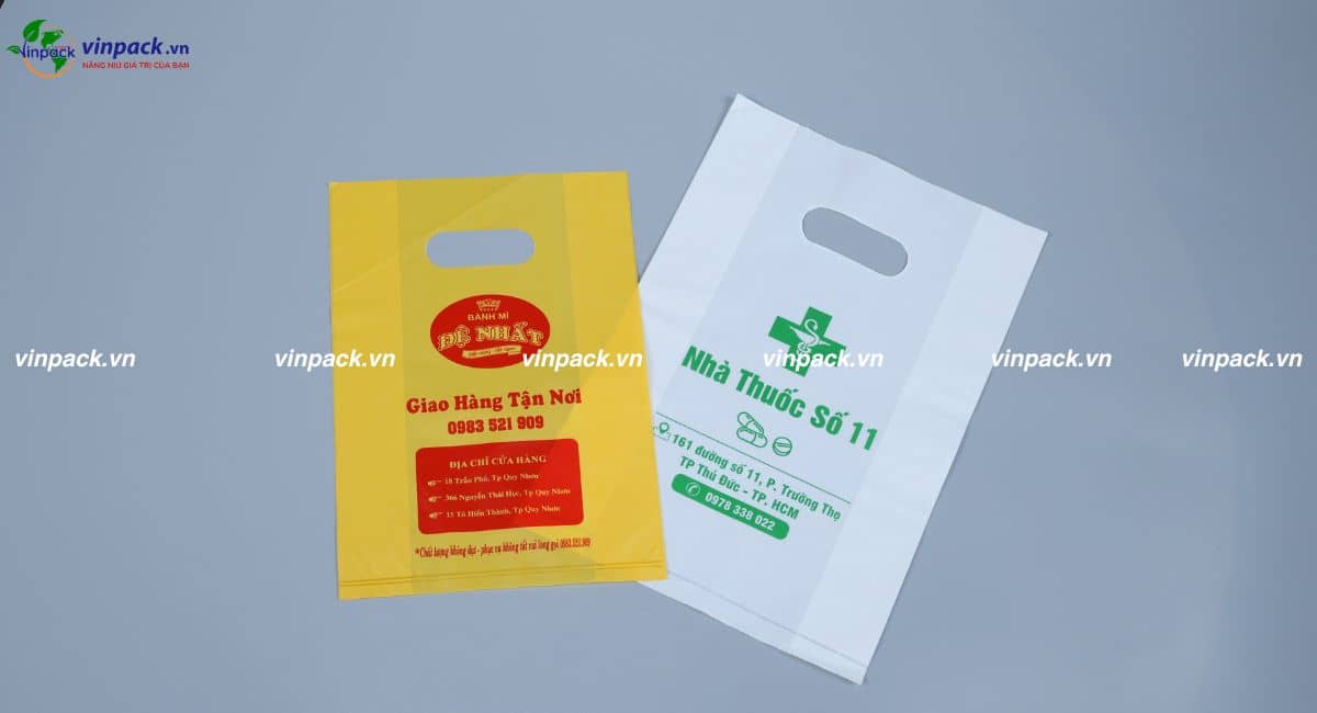 Mẫu túi hột xoài in logo