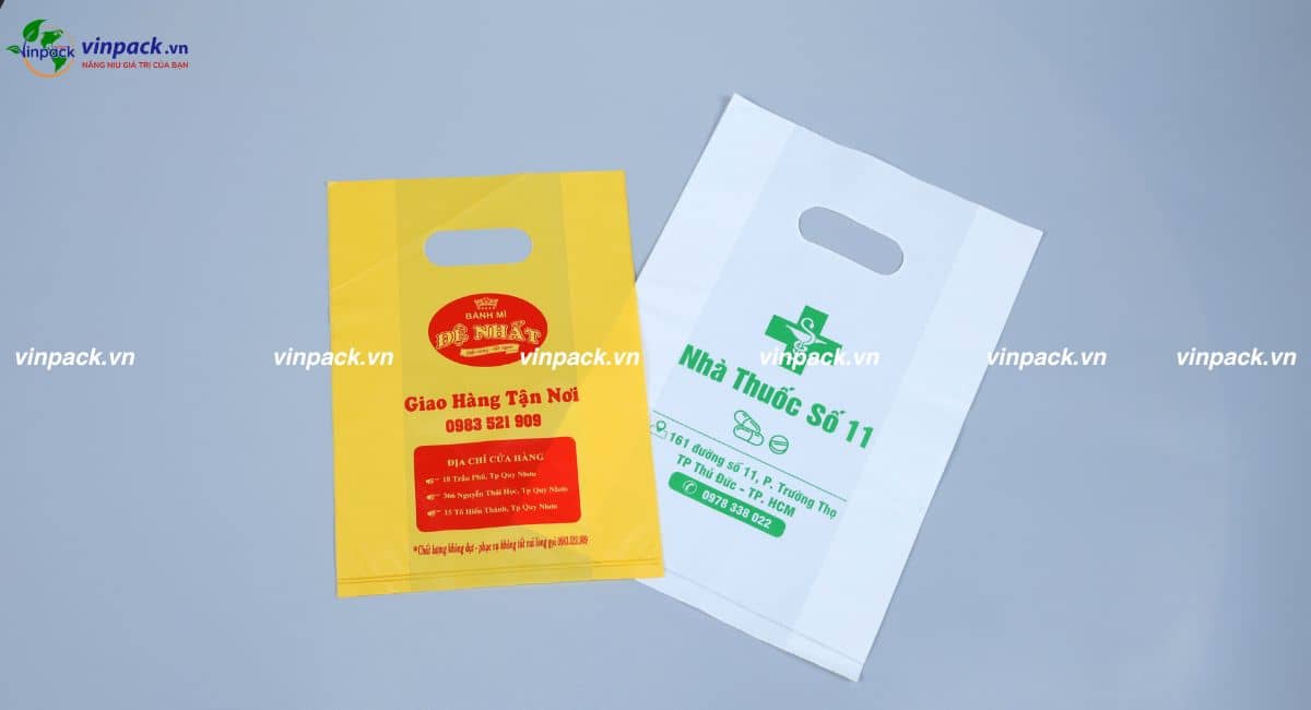 Mẫu túi hột xoài in logo