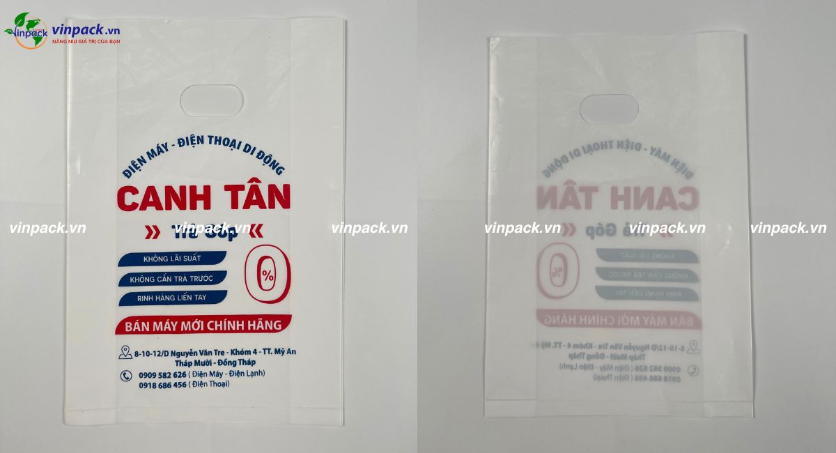 Túi hột xoài PE siêu thị