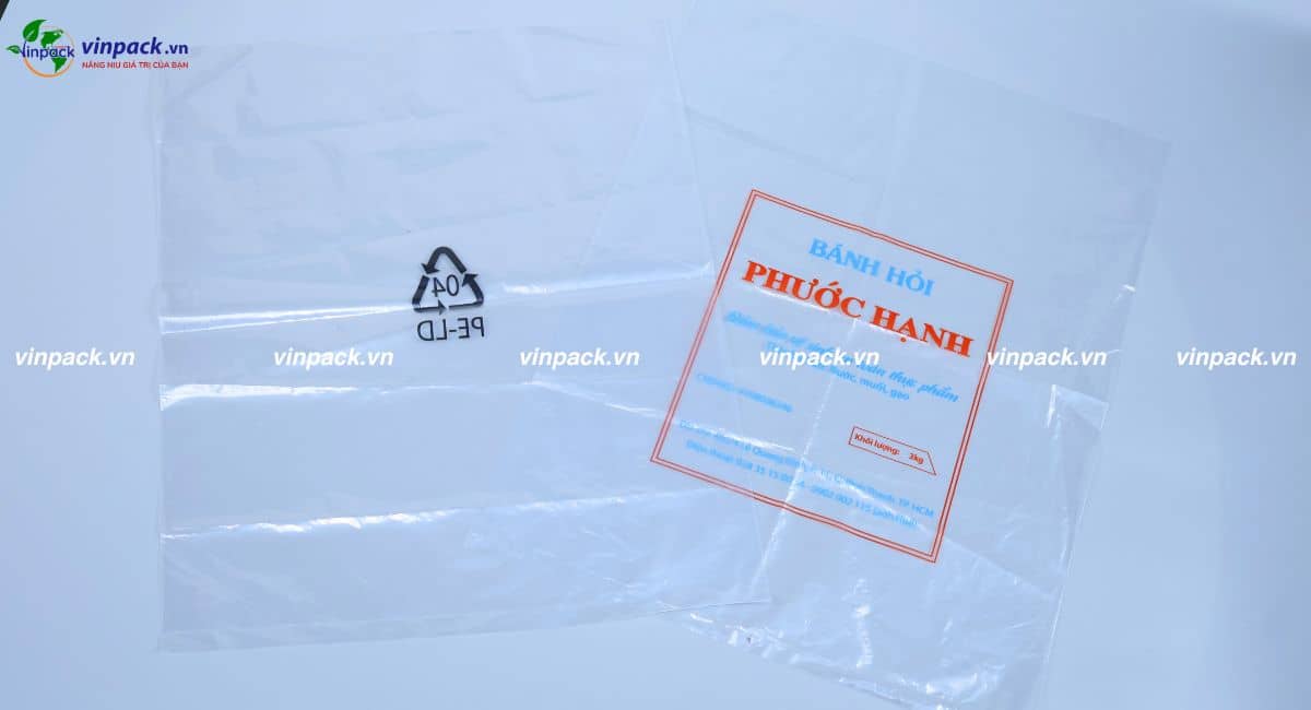 Mẫu thiết kế túi nilon chất liệu PE