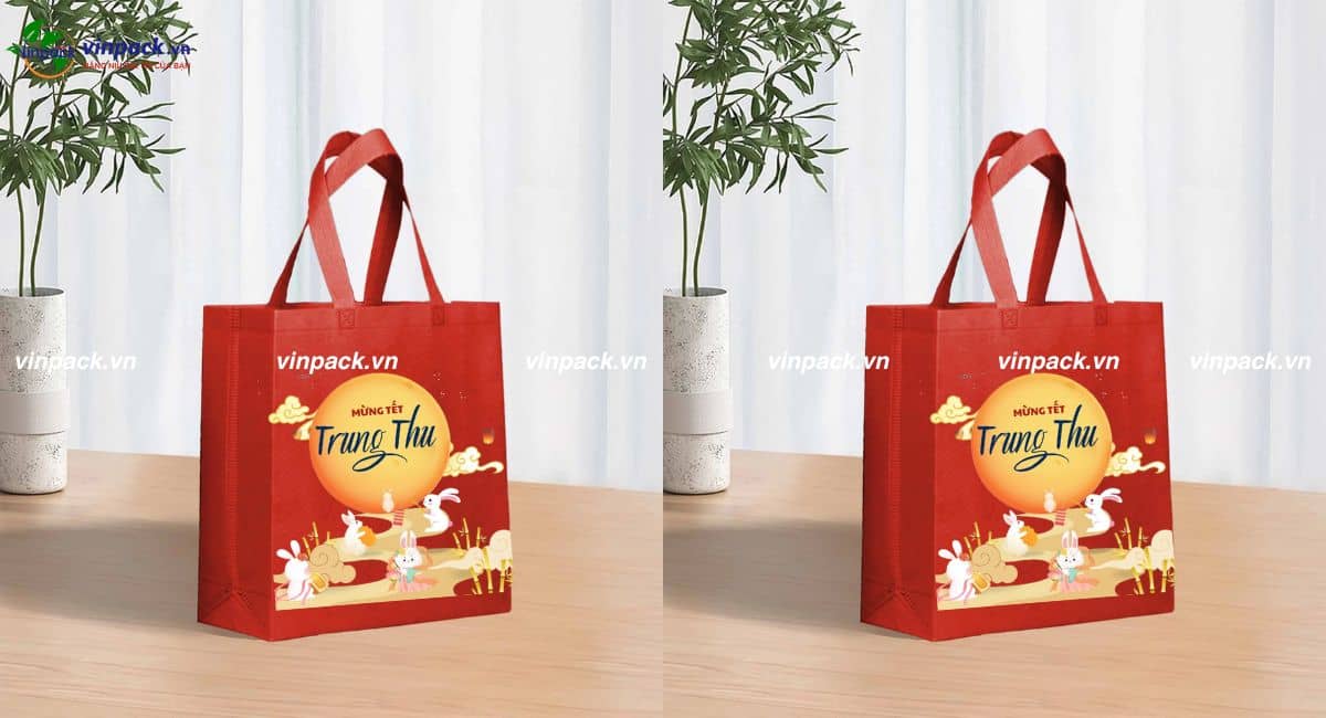 Mẫu túi vải đựng bánh trung thu mới