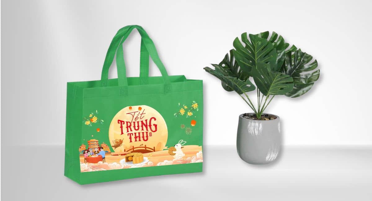Mẫu túi vải đựng bánh trung thu theo yêu cầu