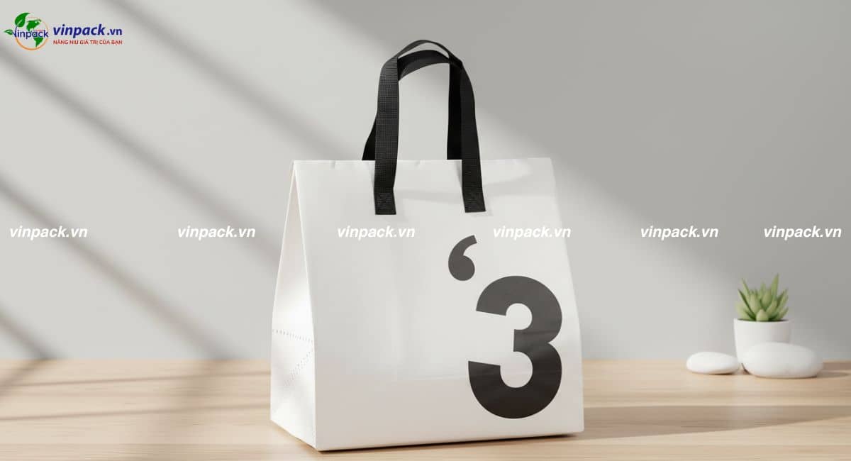 Mẫu túi vải giữ nhiệt in thương hiệu