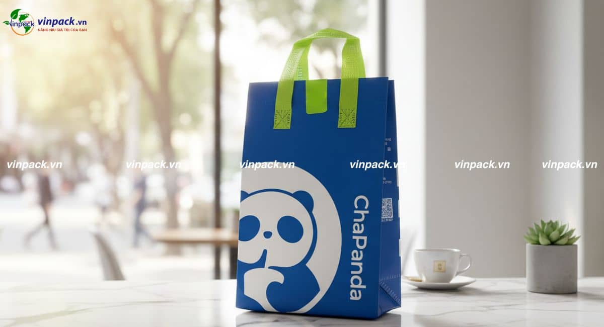 Túi vải không dệt giữ nhiệt có quai xách chắc chắn