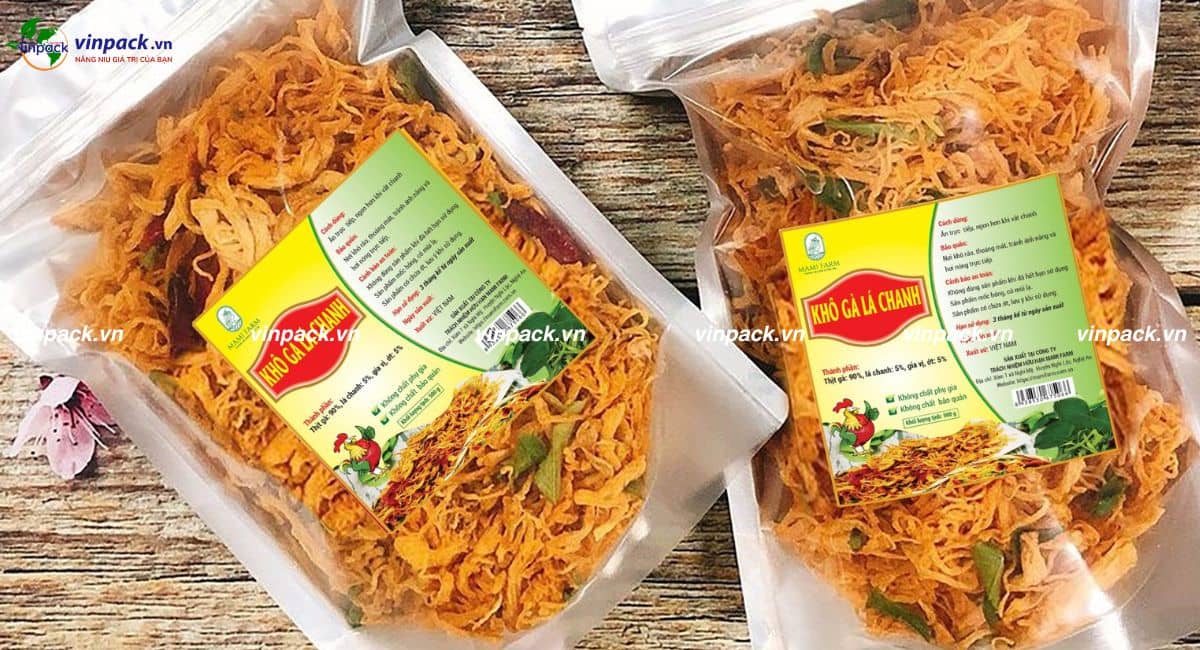 Mẫu túi bạc đựng khô gà