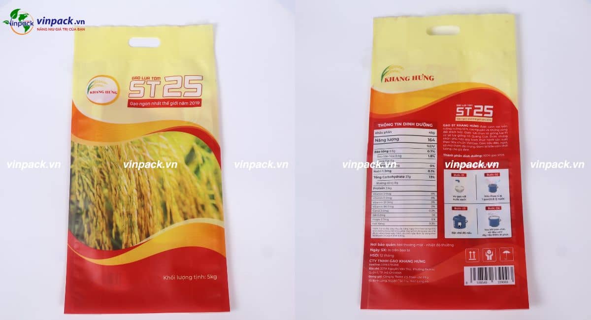 Túi đựng gạo in theo yêu cầu