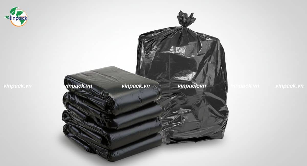 Túi rác công nghiệp màu đen dung tích lớn
