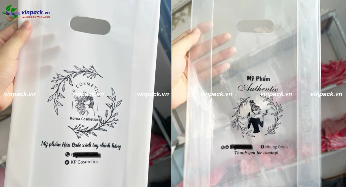 Mẫu túi hột xoài đựng mỹ phẩm