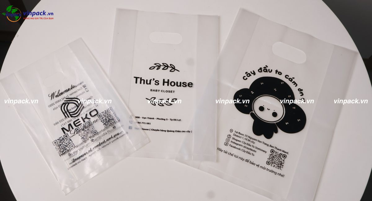 Mẫu túi hột xoài nhựa PE