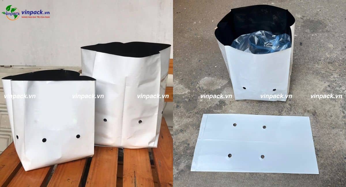 Mẫu túi ươm cây 2 da