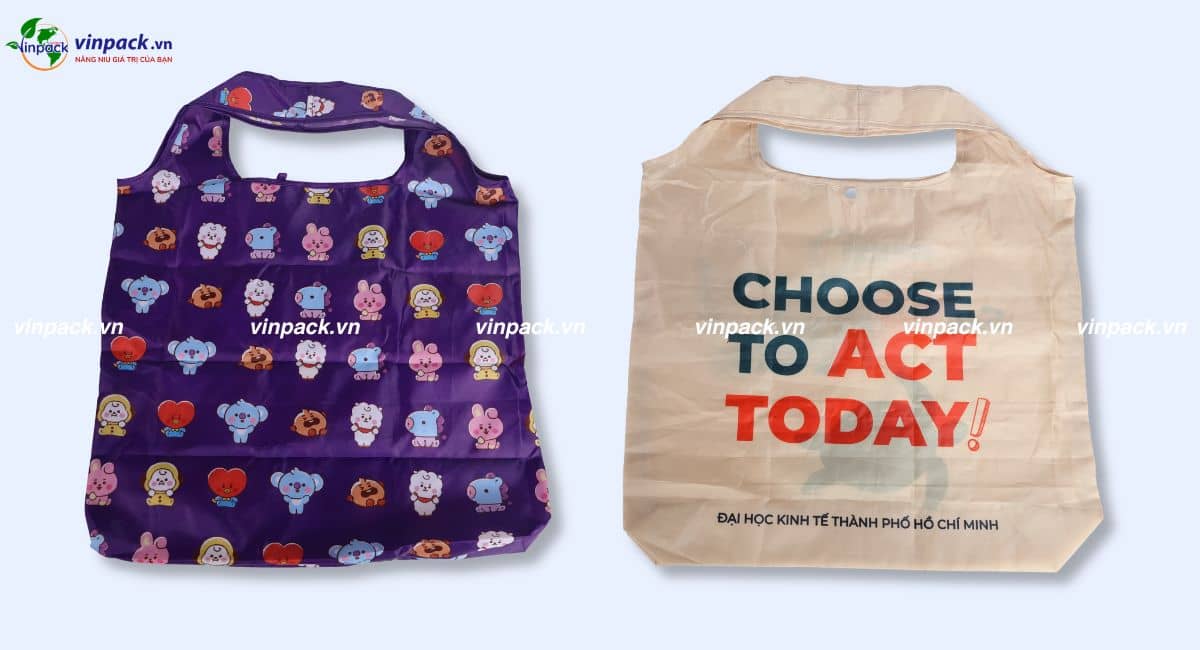 Túi vải dù gấp gọn