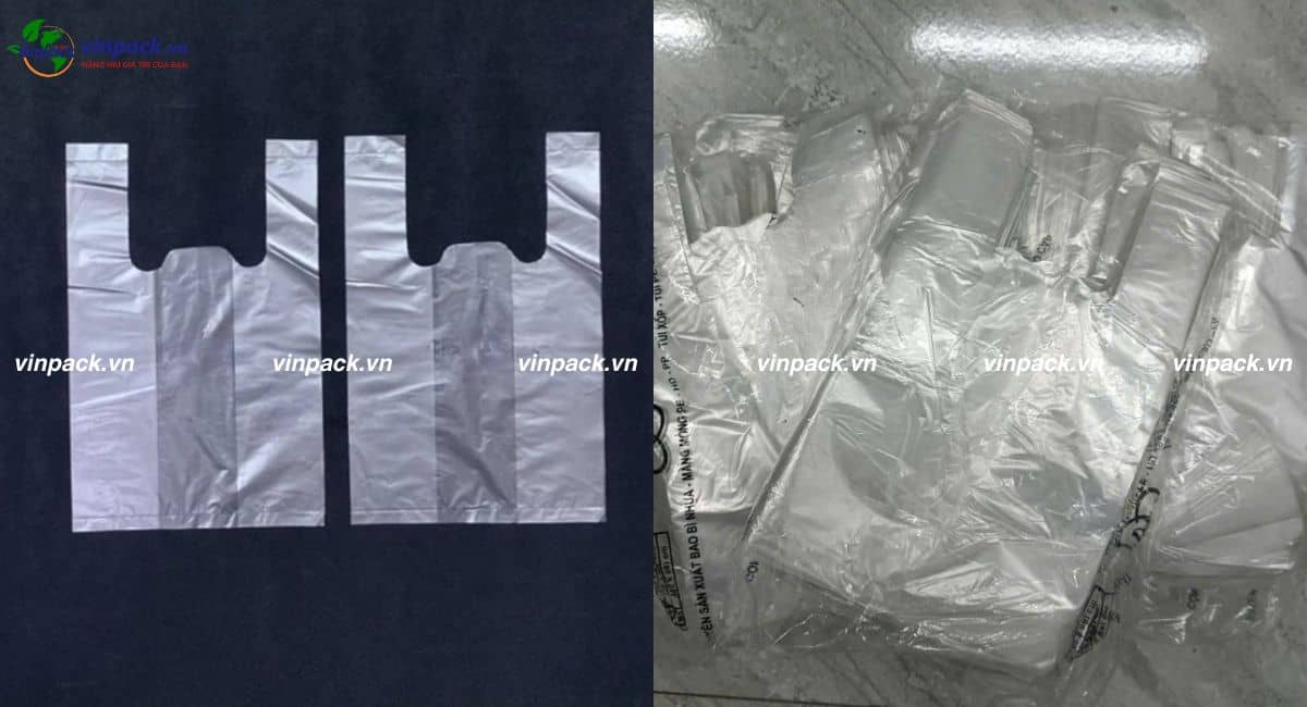 Túi xốp hàng chợ trắng trơn