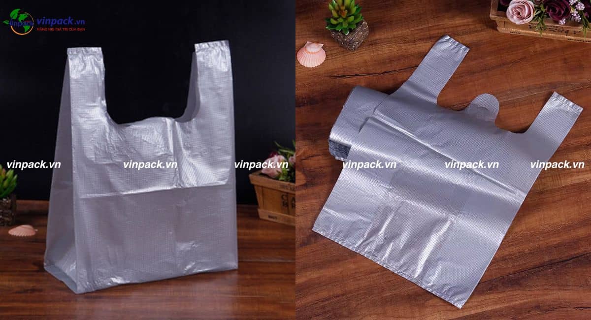 Túi xốp 2 quai HD zin gai