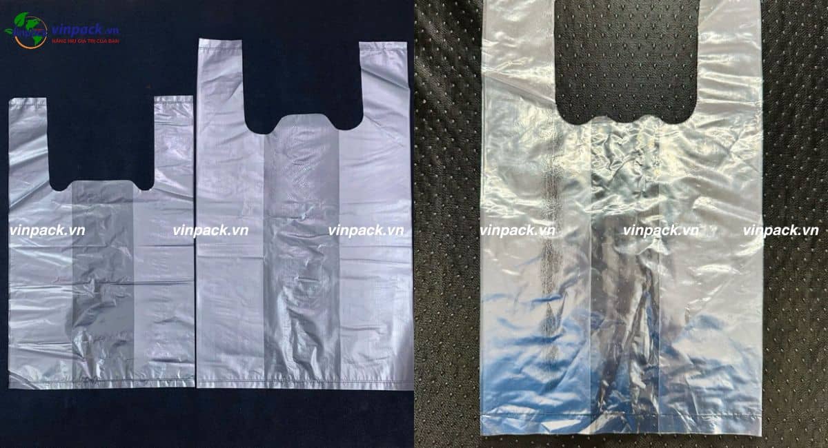 túi xốp 2 quai HD zin trơn