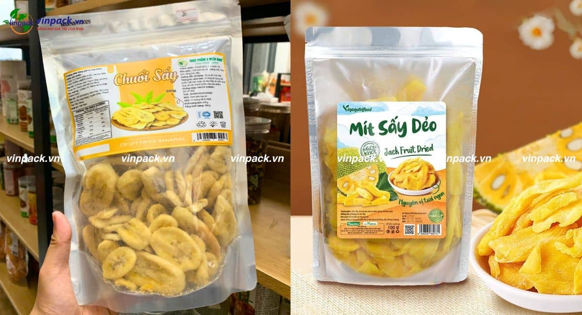 Túi zip bạc đáy đứng