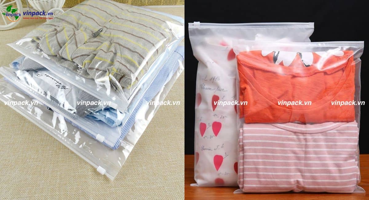 Túi zip khóa kéo đựng quần áo