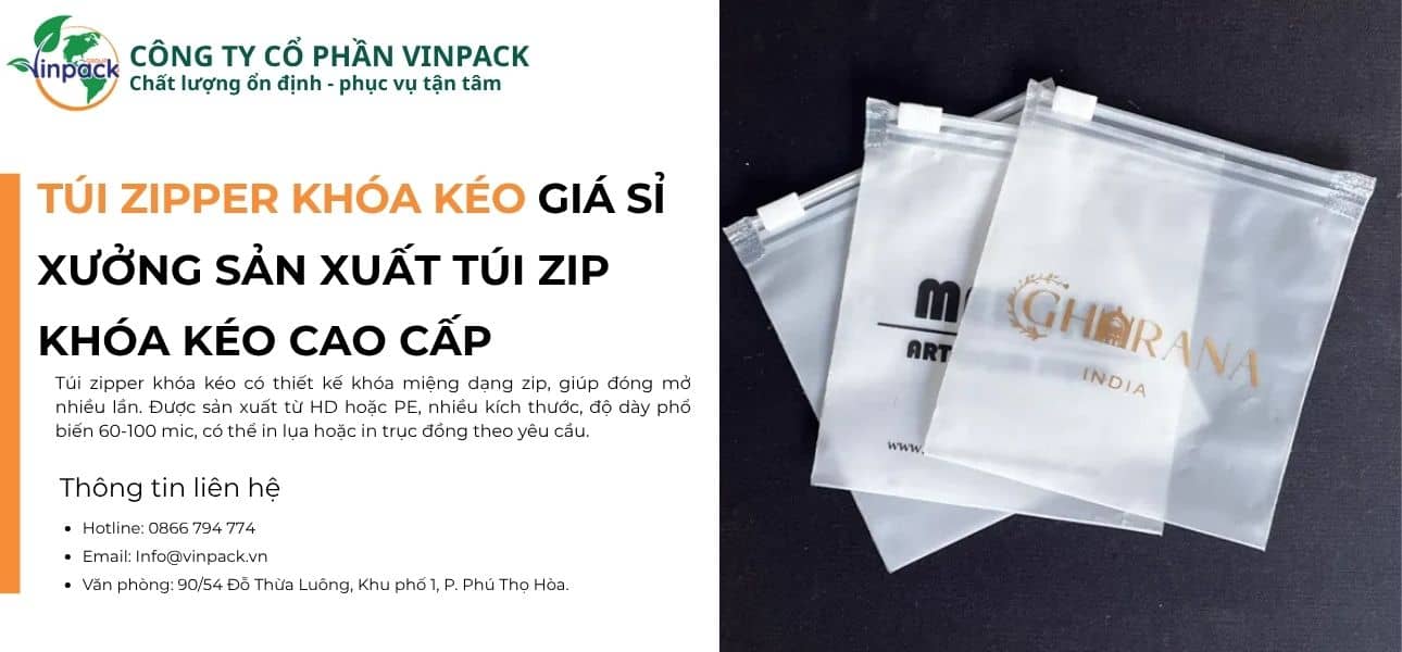 Túi zipper khóa kéo