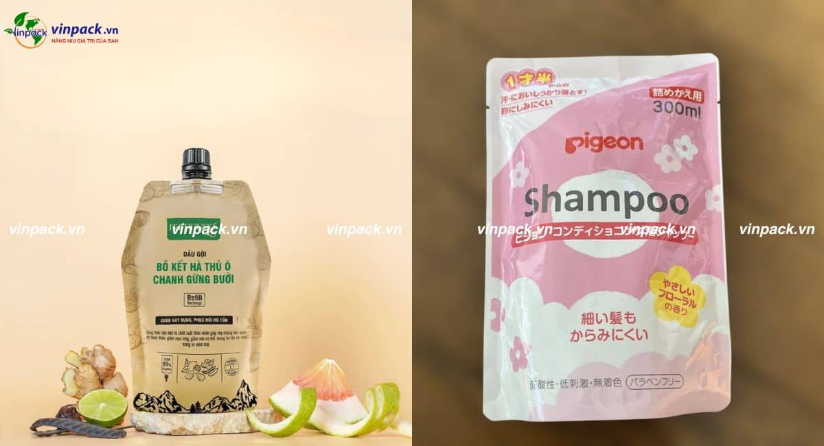 Bao bì hóa mỹ phẩm loại dầu gội
