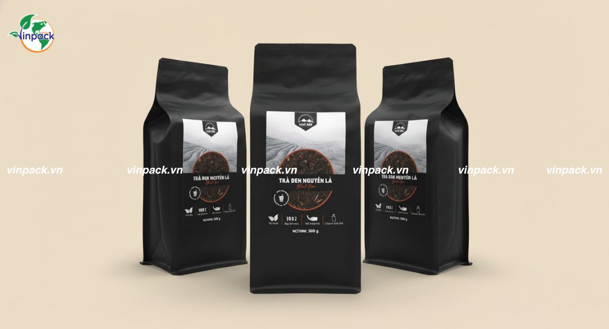 Bao bì giấy đựng trà đen nguyên lá DALATFARM