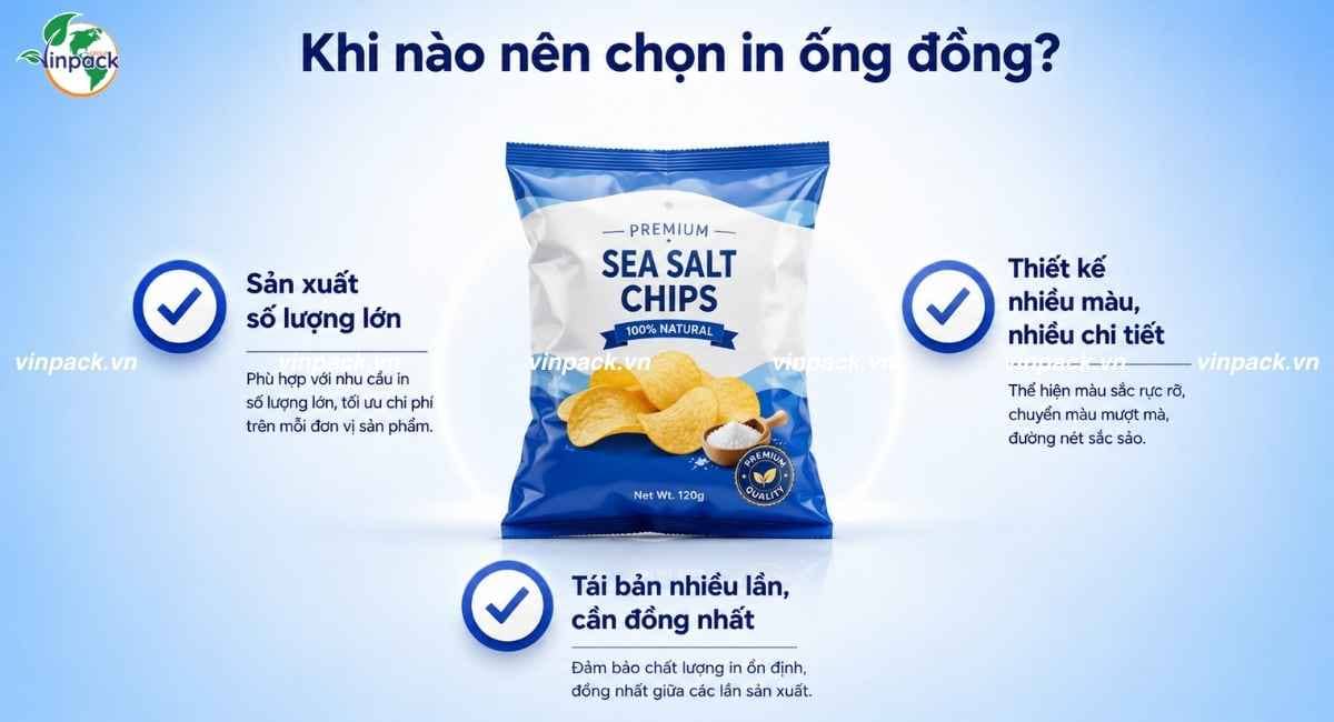 Khi nào nên chọn in ống đồng cho bao bì
