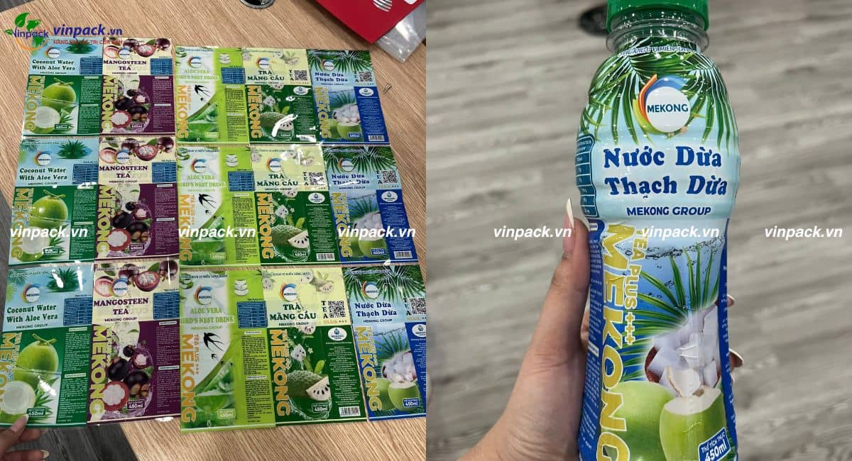 Màng co nhiệt bọc chai nước